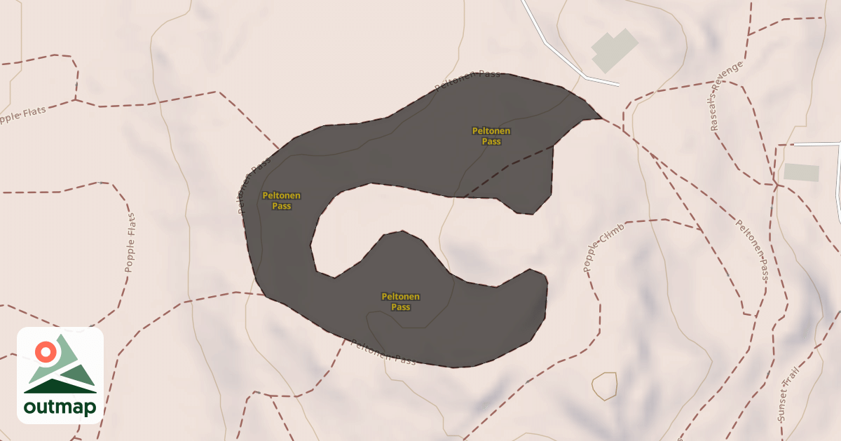 Map of Peltonen Pass