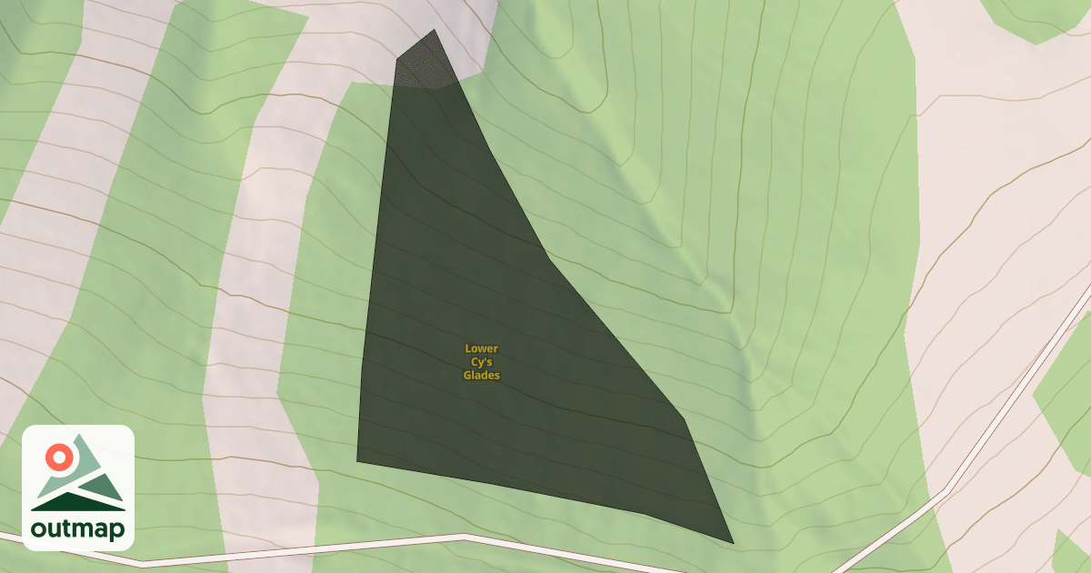 Map of Lower Cy's Glades