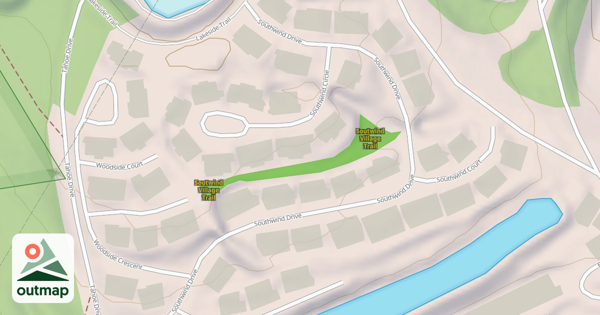 Map of Soutwind Village Trail