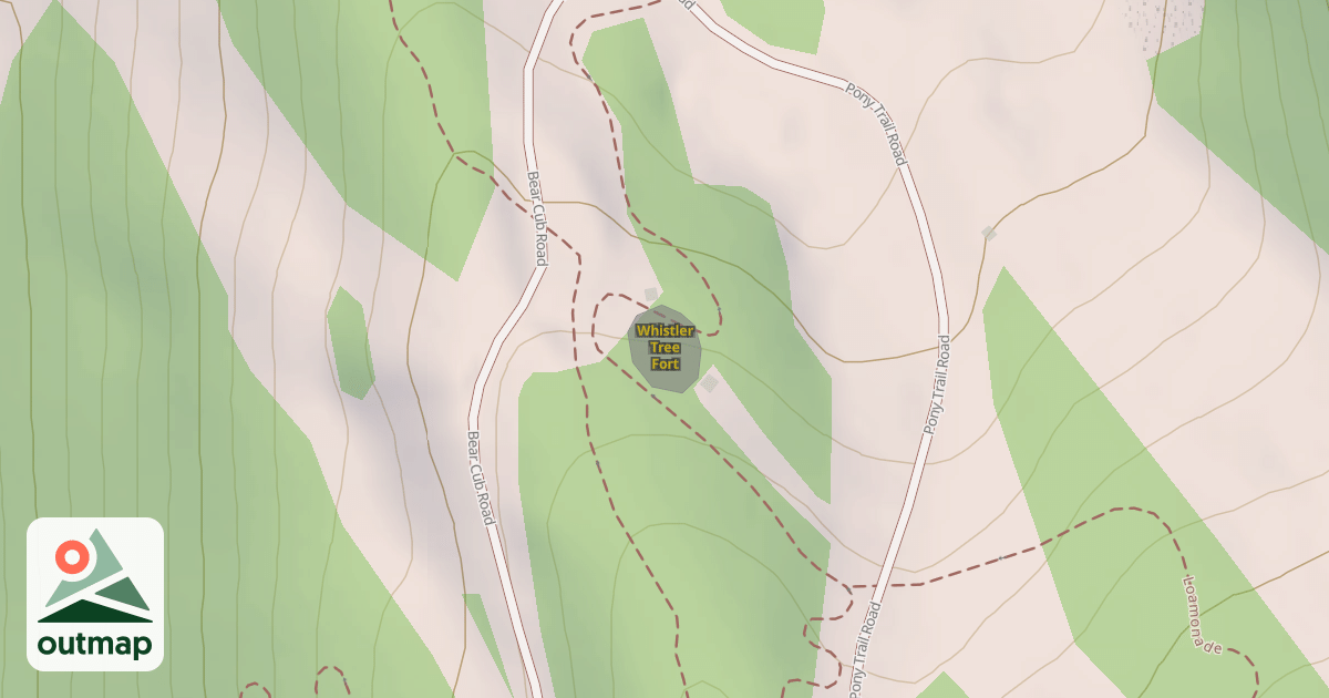 Map of Whistler Tree Fort