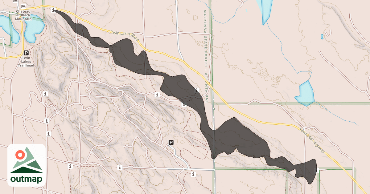 Map of Skate-Ski Trail