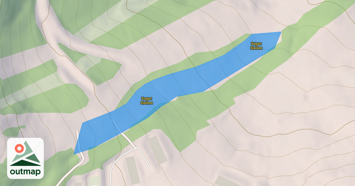 Map of Sugar Slalom