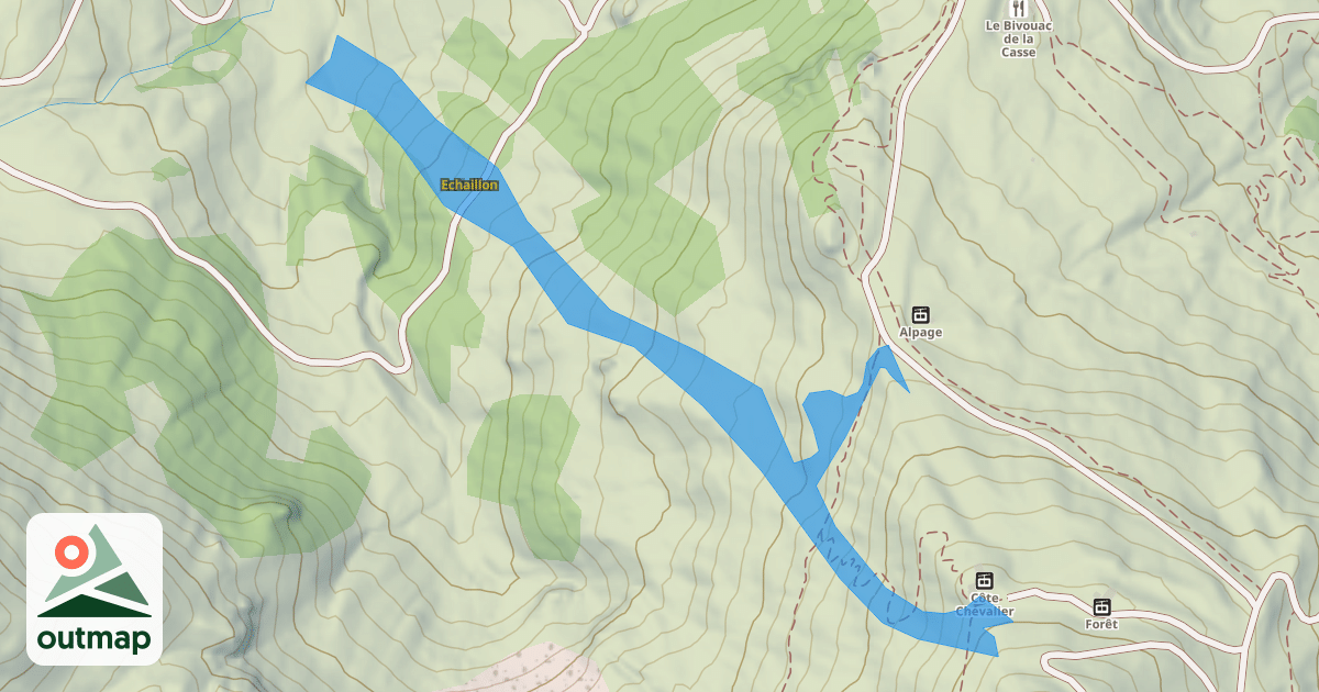 Map of Echaillon
