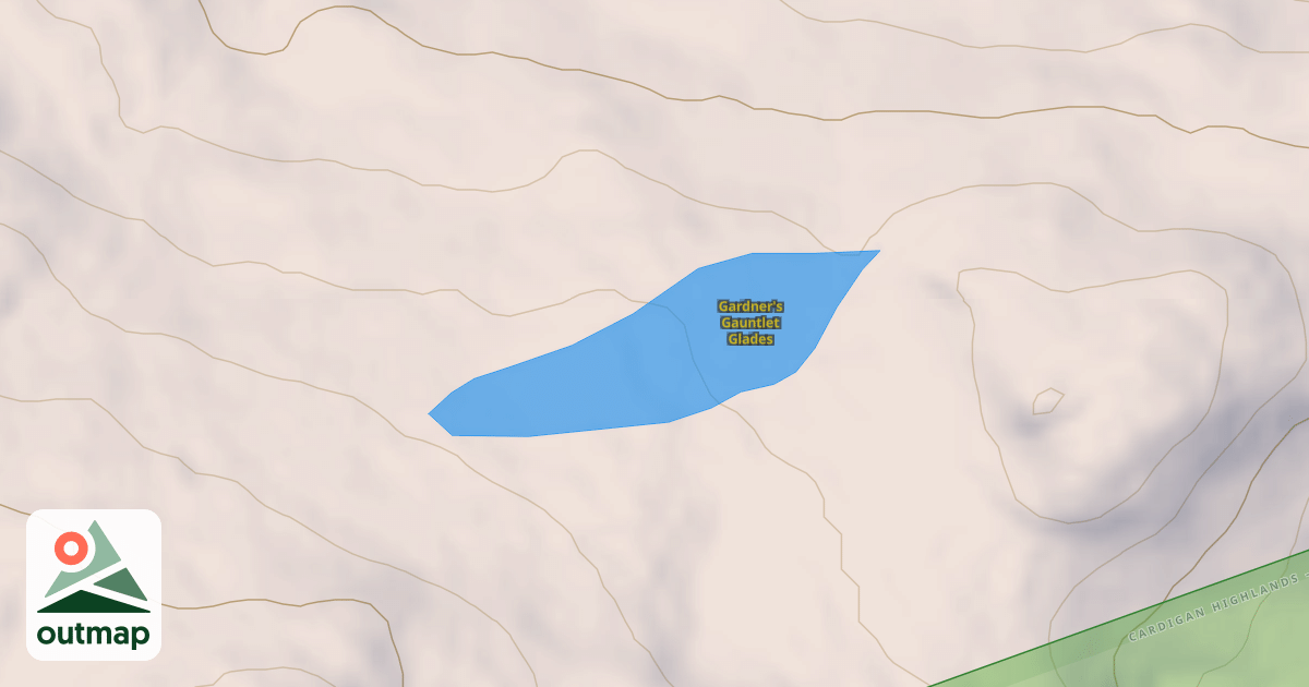 Map of Gardner's Gauntlet Glades