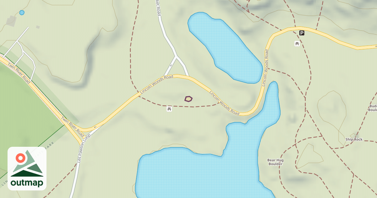 Map of Climbing Boulder