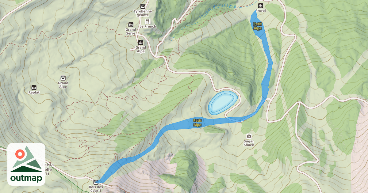 Map of Petit Alpe