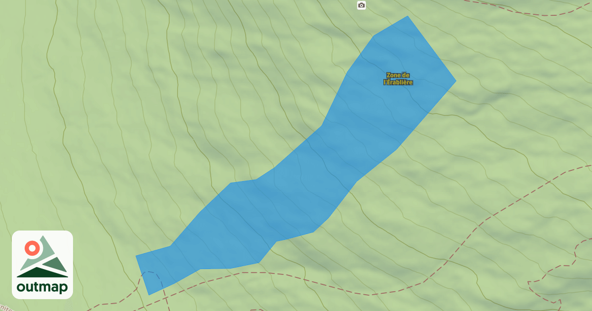 Map of Zone de l'Érablière