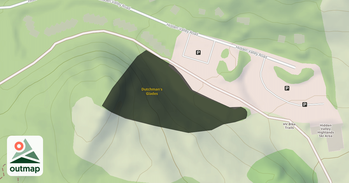 Map of Dutchman's Glades