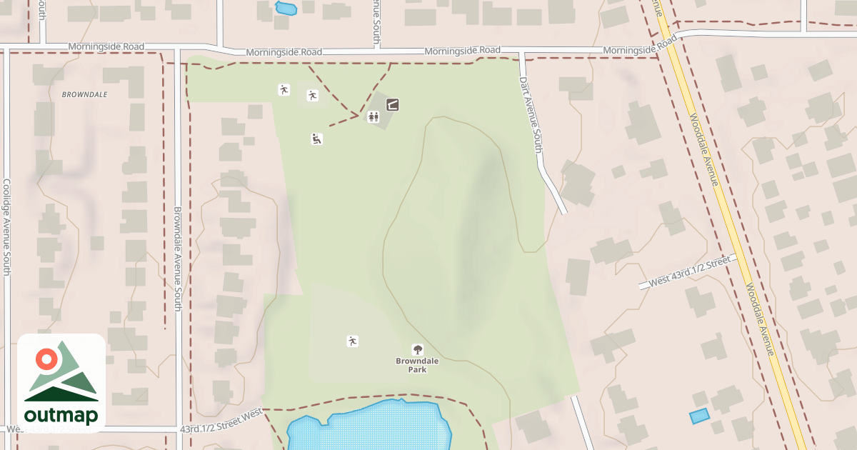 Map of Browndale Sledding Hill