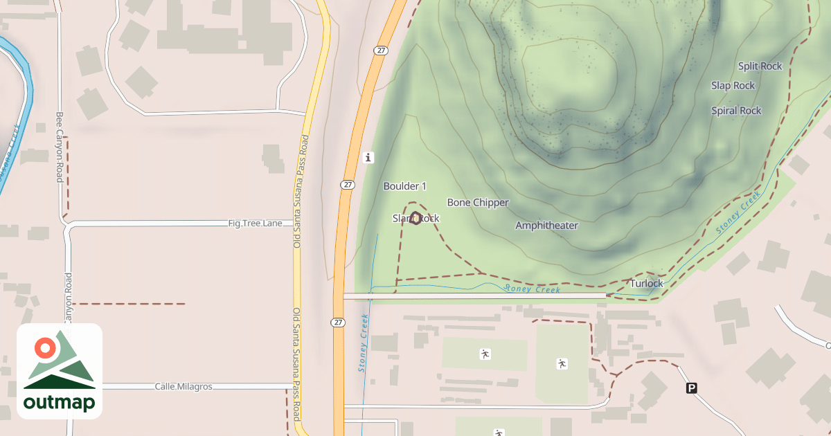 Map of Slant Rock
