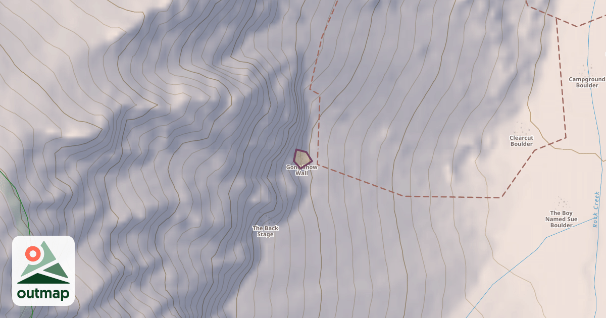 Map of Gong Show Wall