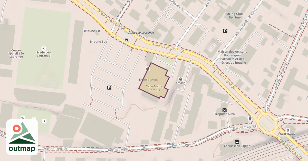 Map of Salle Marie Paradis