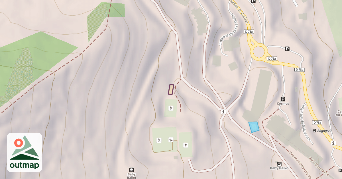 Map of Climbing Wall