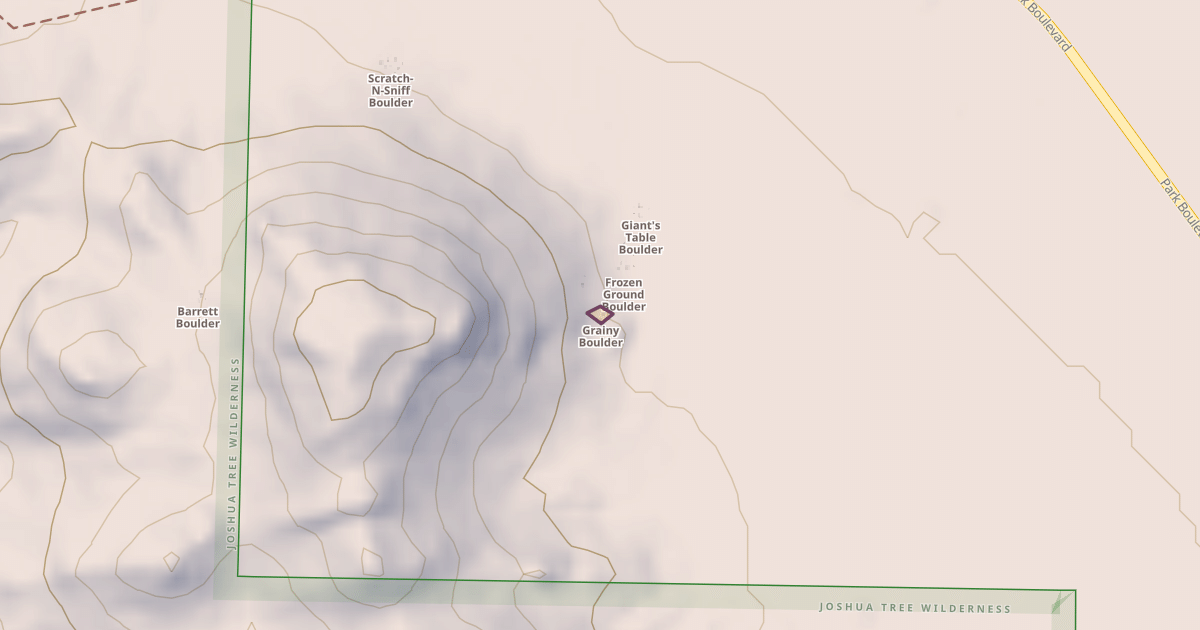 Map preview of Grainy Boulder