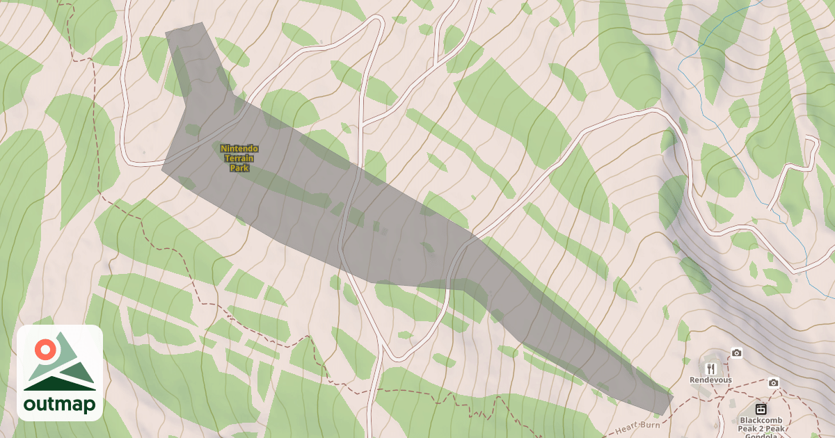 Map of Nintendo Terrain Park
