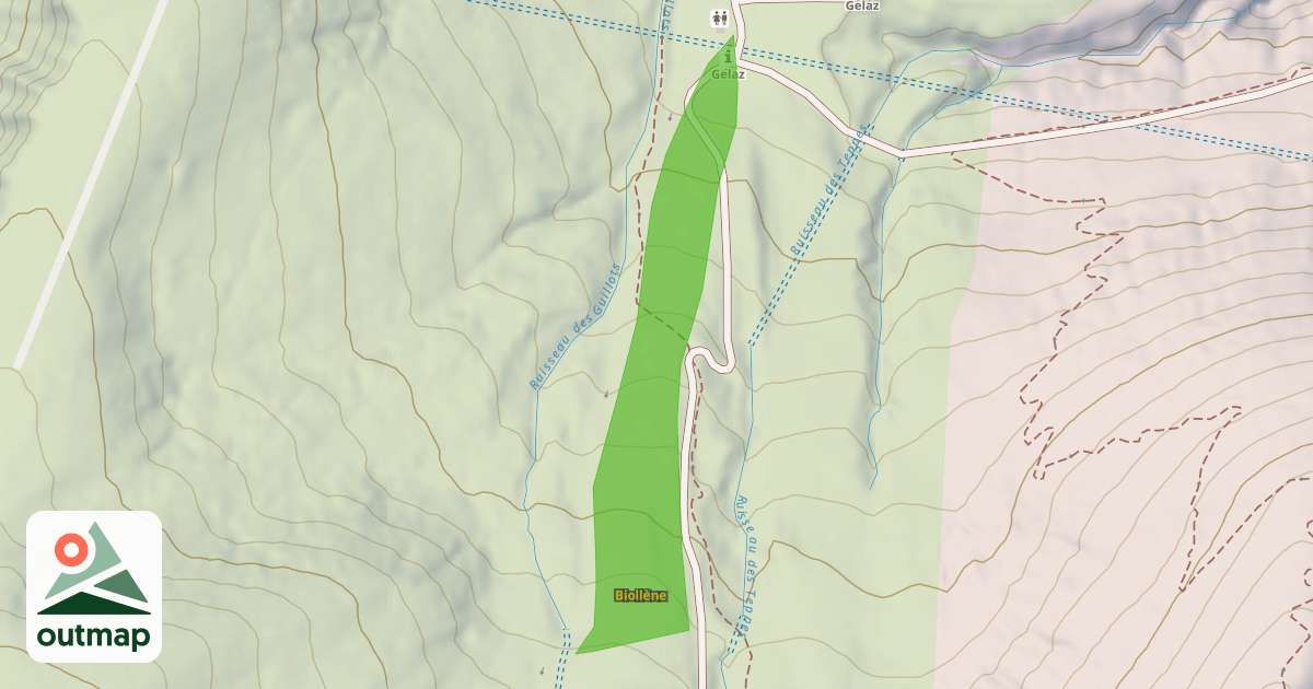 Map of Biollène