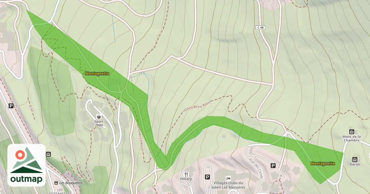 Map of Montagnette