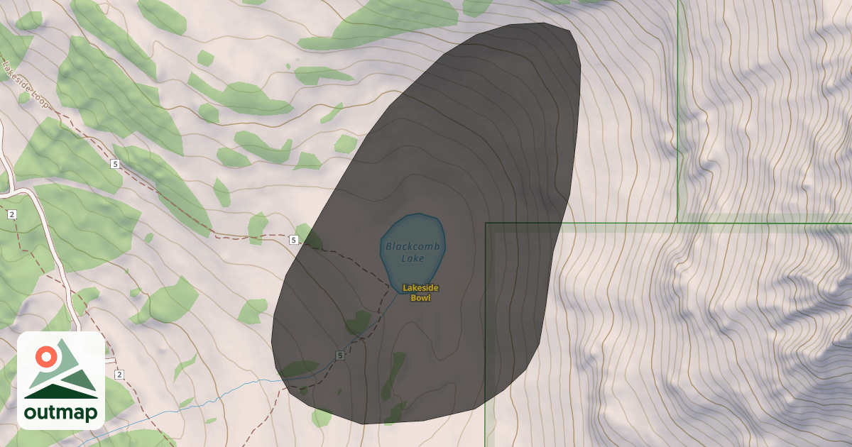 Map of Lakeside Bowl