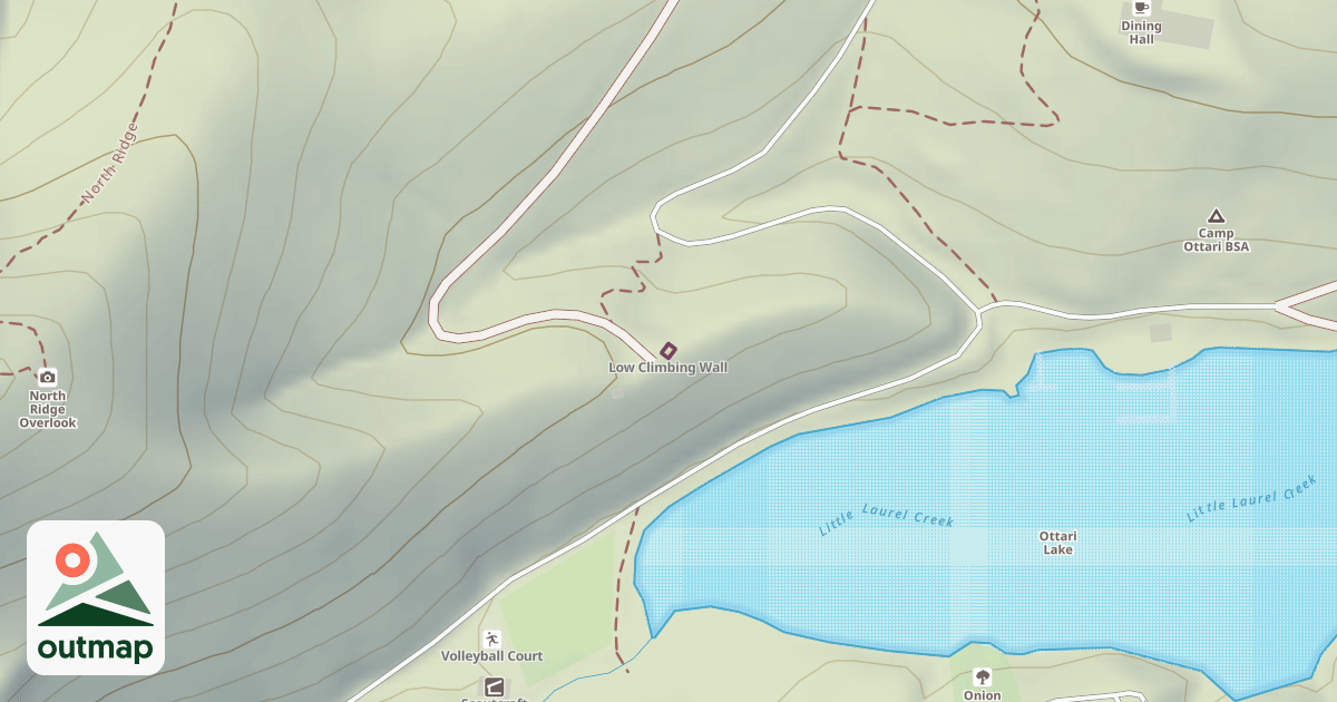Map of Low Climbing Wall