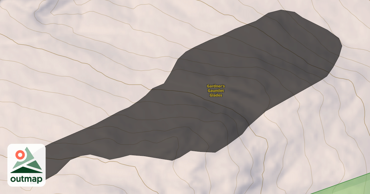 Map of Gardner's Gauntlet Glades