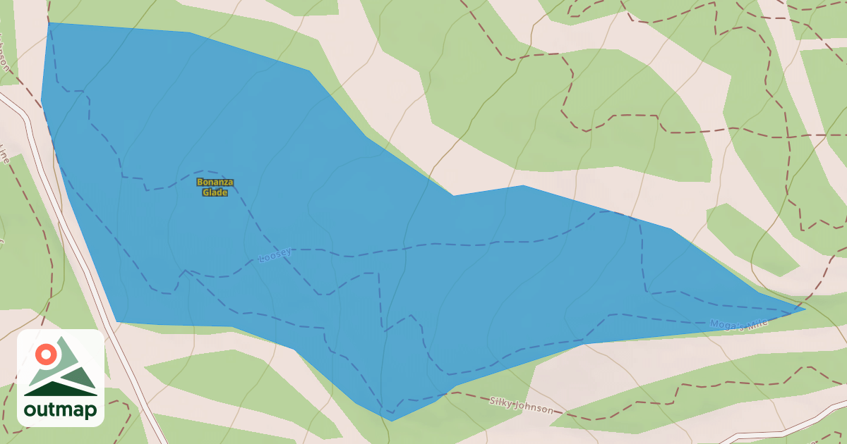 Map of Bonanza Glade