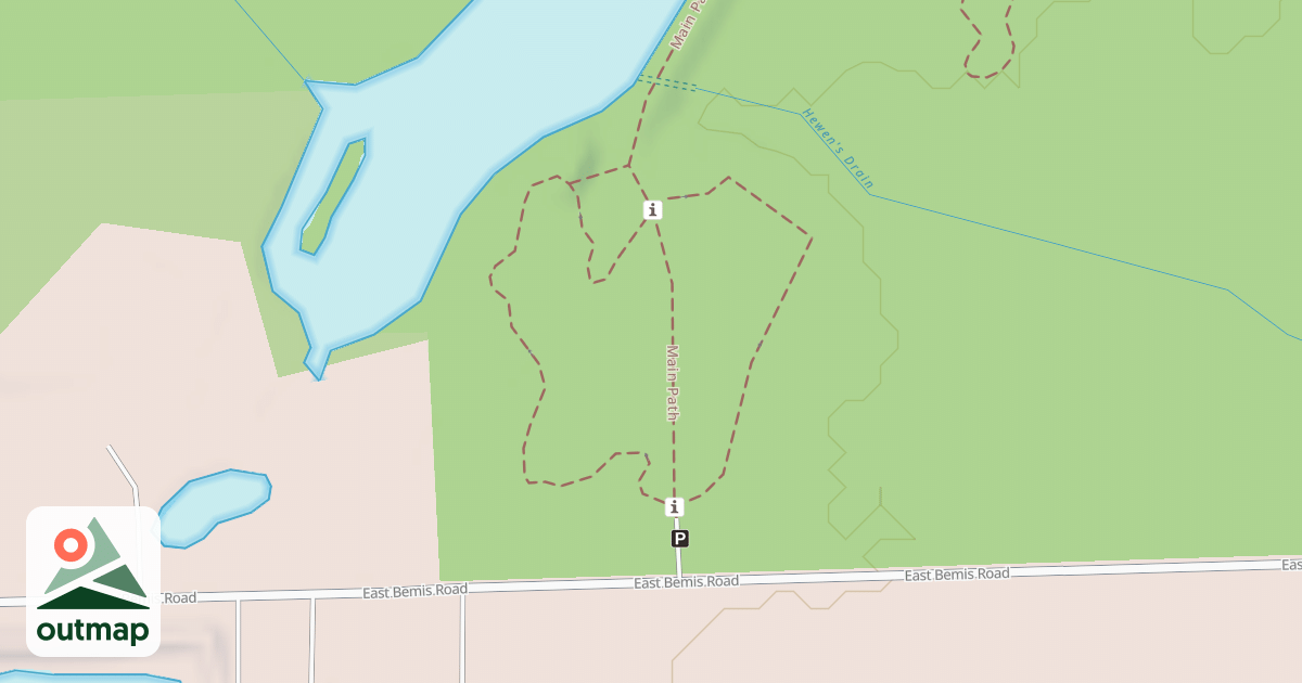 Map of Yellow Trail (South Loop)