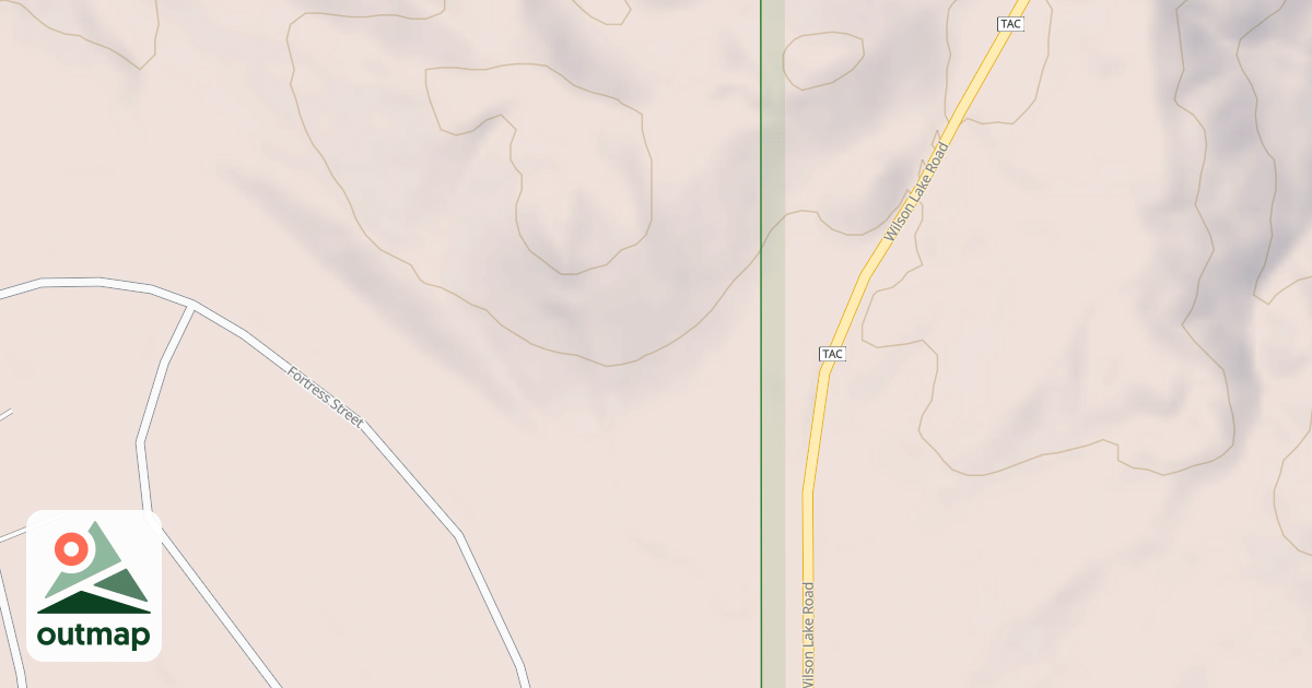 Map of Base Ski & Sledding Hill