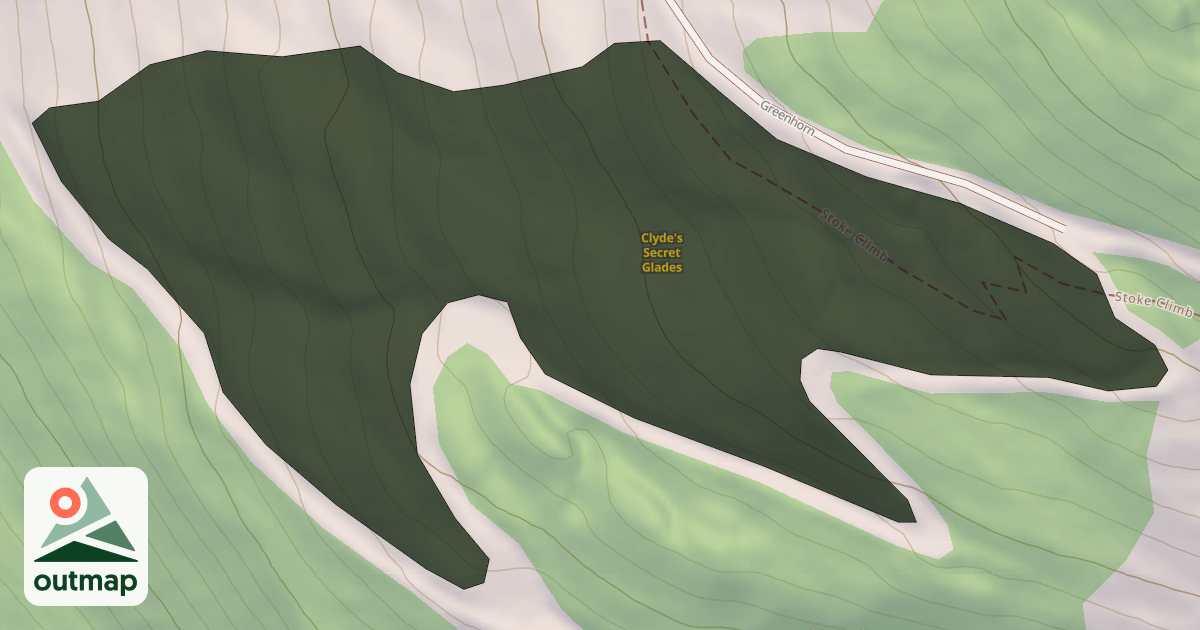 Map of Clyde's Secret Glades