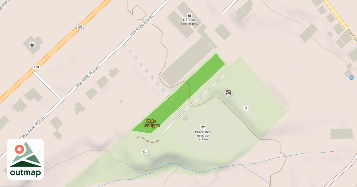 Map of Piste Rodrigue