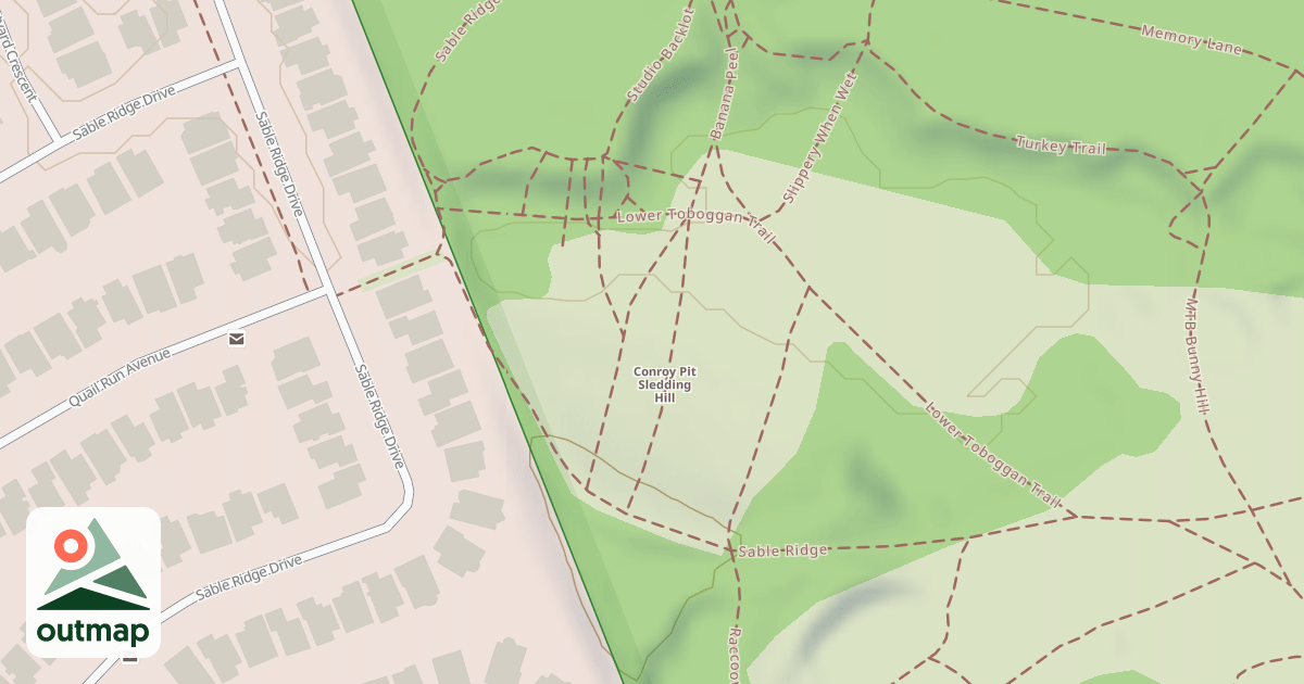 Map of Toboggan Hill