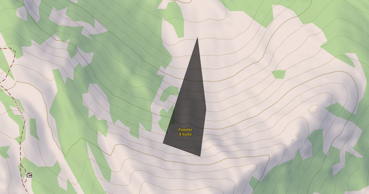 Map preview of Powder 8 Gully