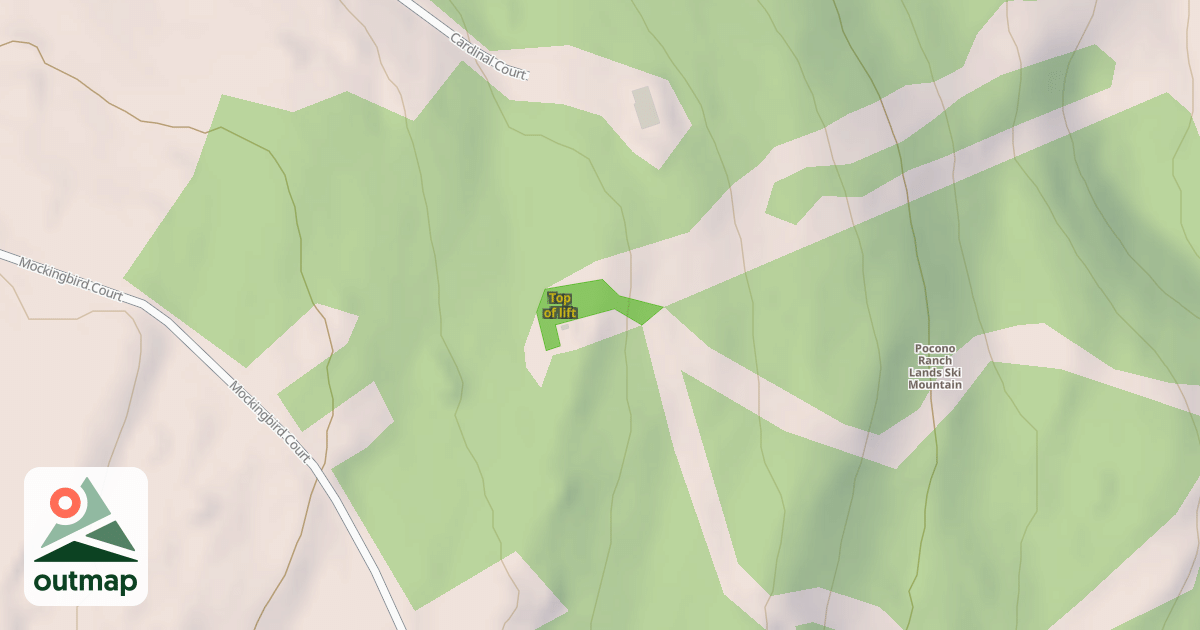 Map of Top of lift