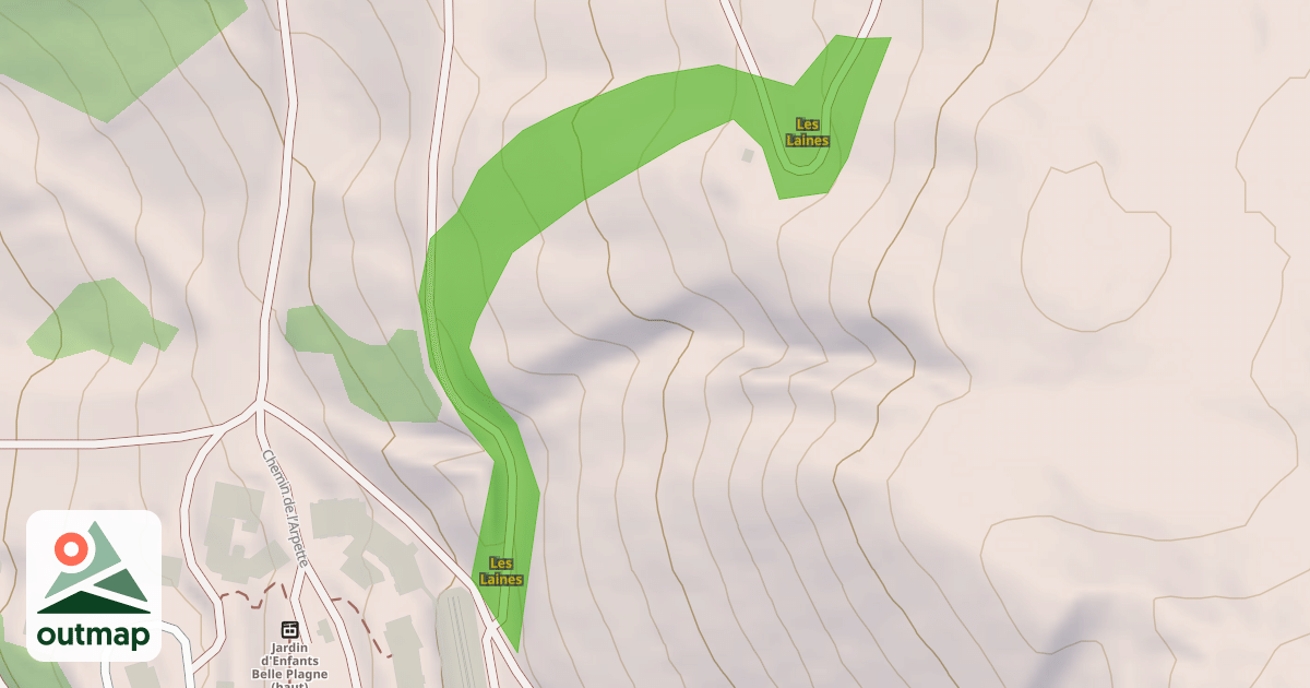 Map of Les Laines