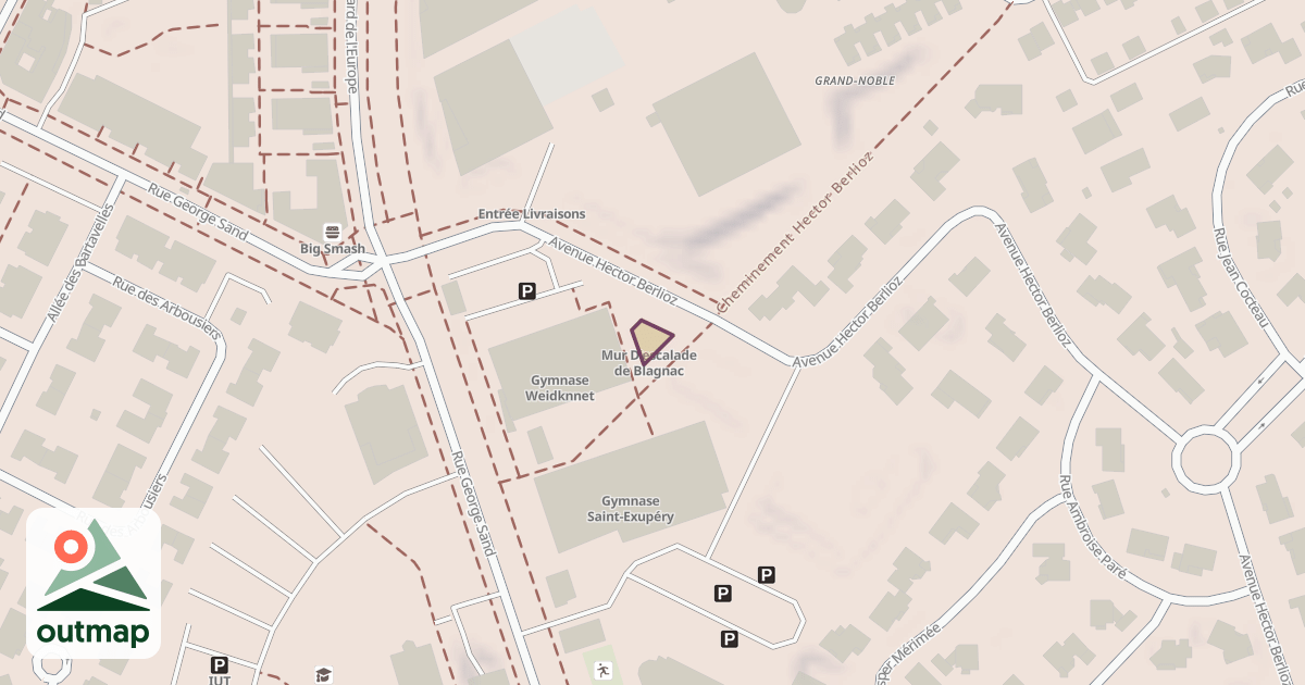 Map of Mur D’escalade de Blagnac