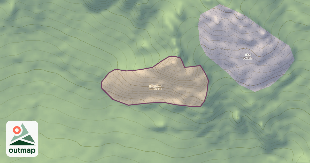 Map of Thunder Buttress