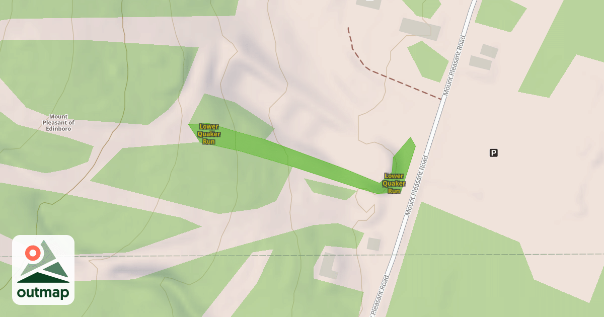 Map of Lower Quaker Run