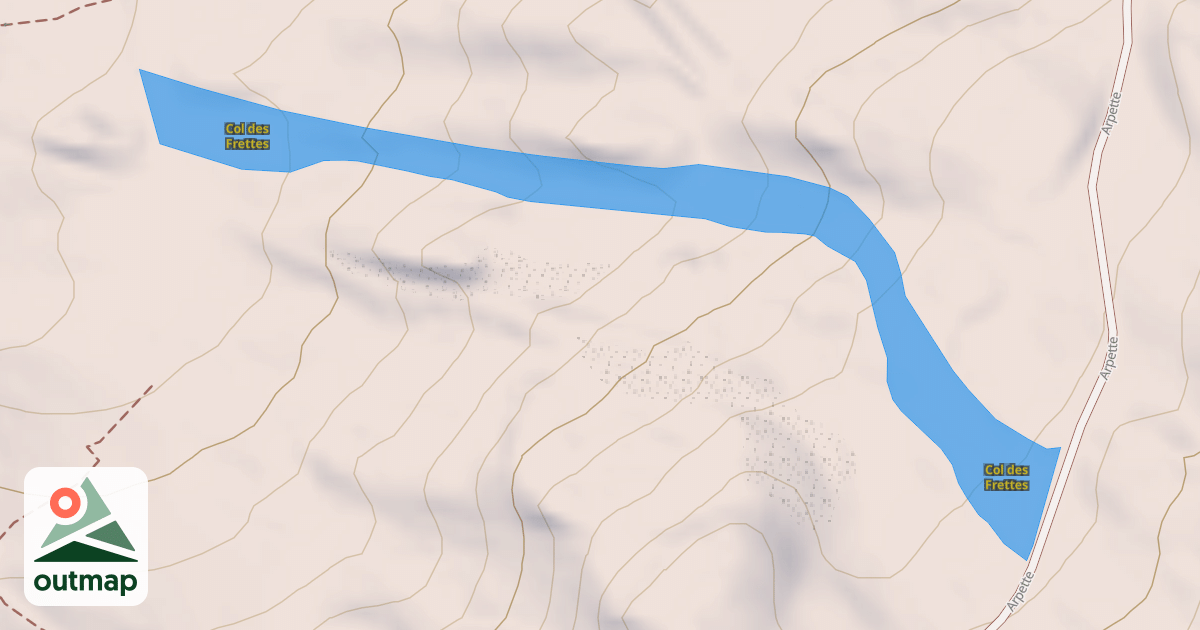 Map of Col des Frettes