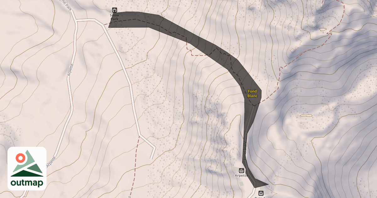 Map of Fond Blanc