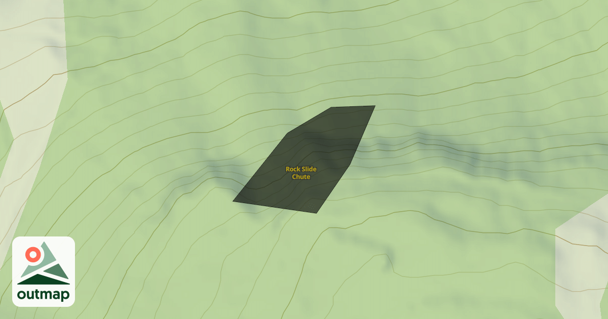 Map of Rock Slide Chute
