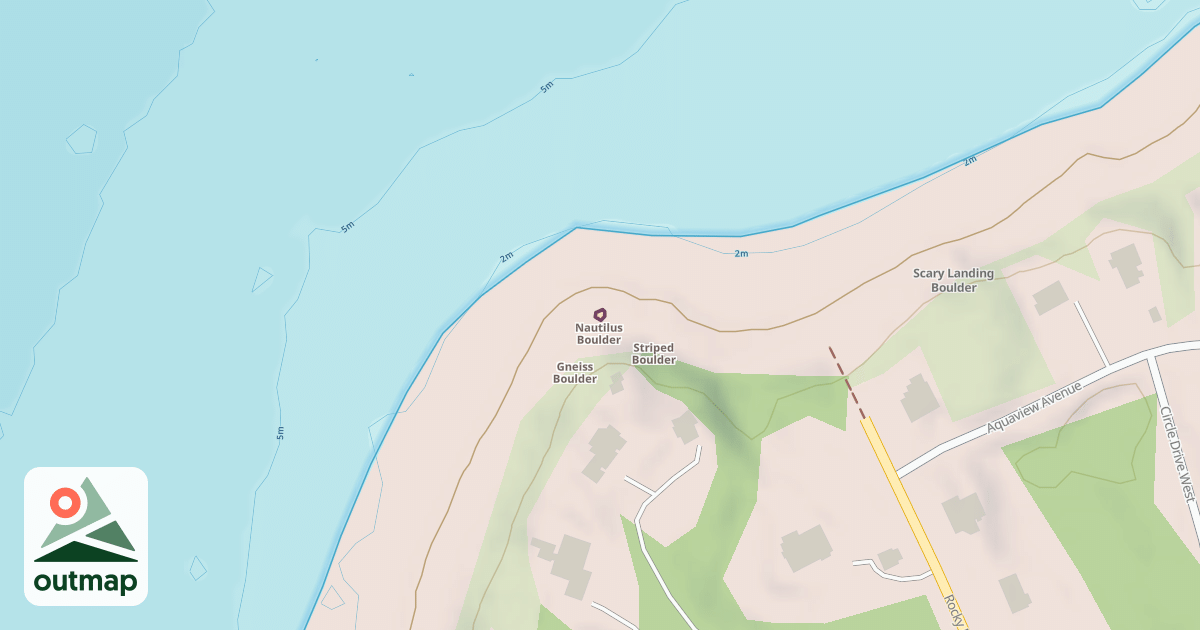 Map of Nautilus Boulder
