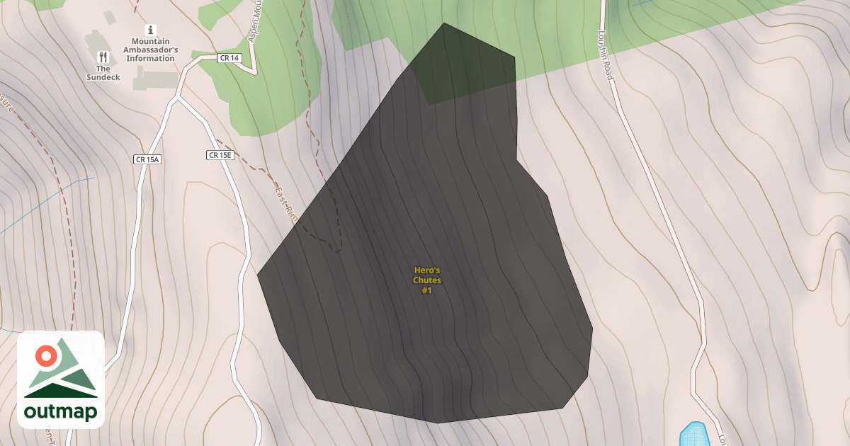 Map of Hero's Chutes #1