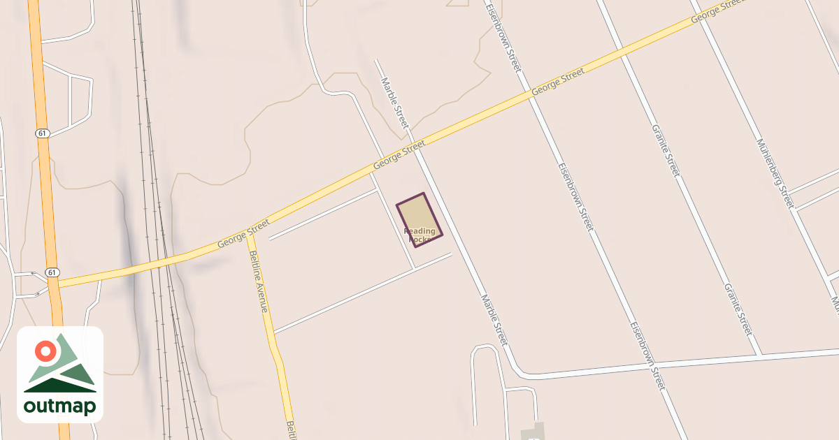 Map of Reading Rocks