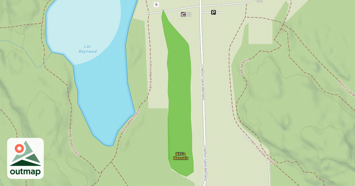 Map of A4 La Mennais