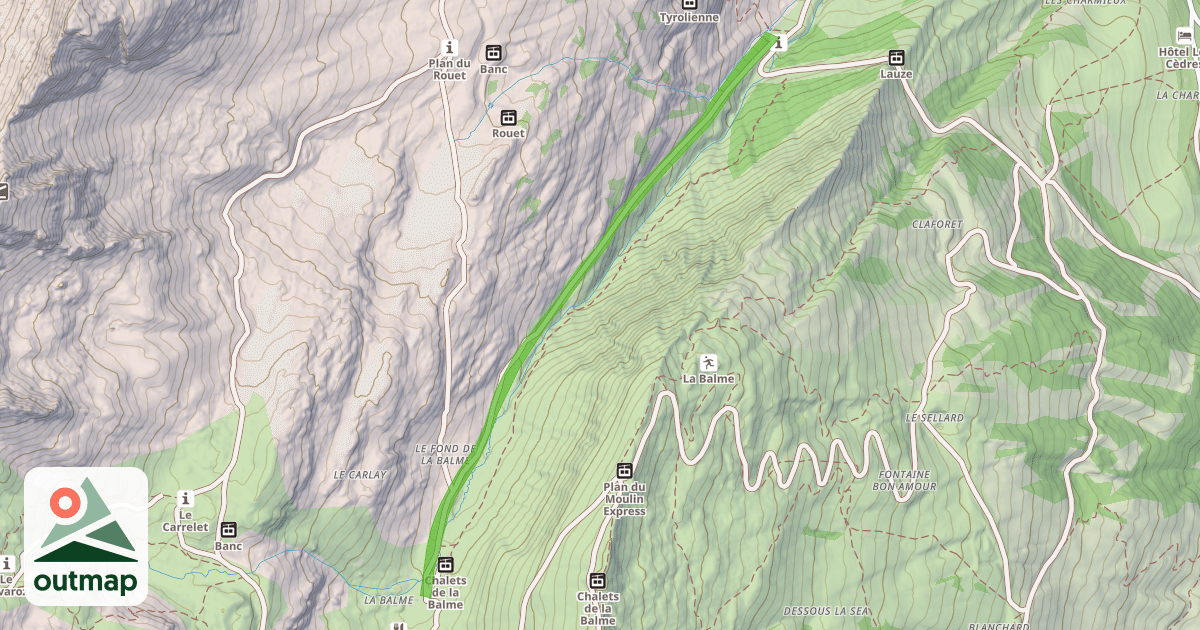 Map of Combe Balme