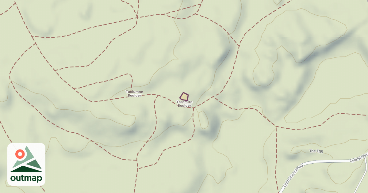 Map of Yosemite Boulder