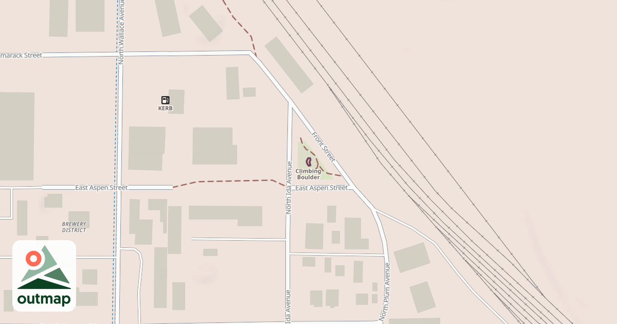 Map of Climbing Wall