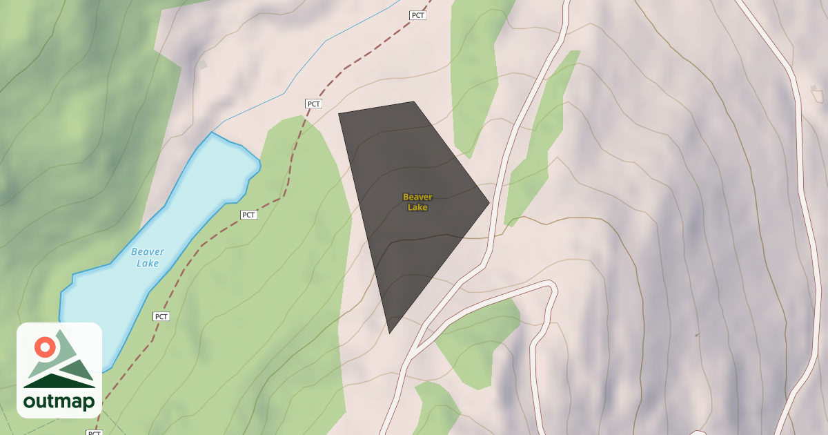 Map of Beaver Lake