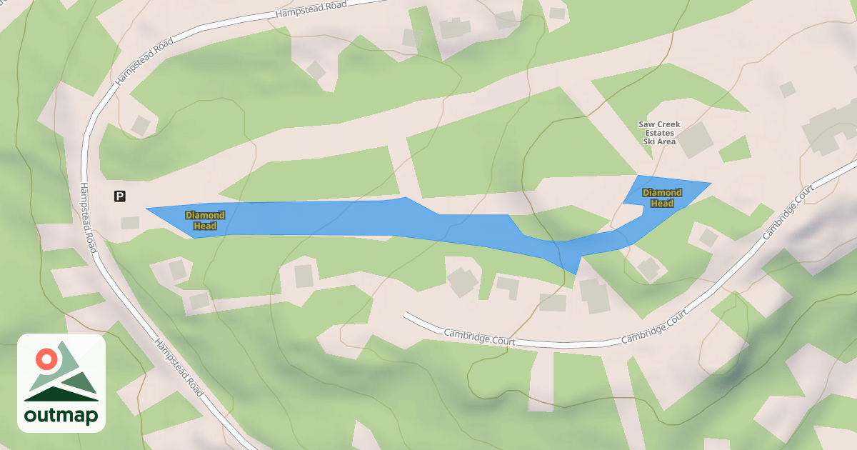 Map of Diamond Head