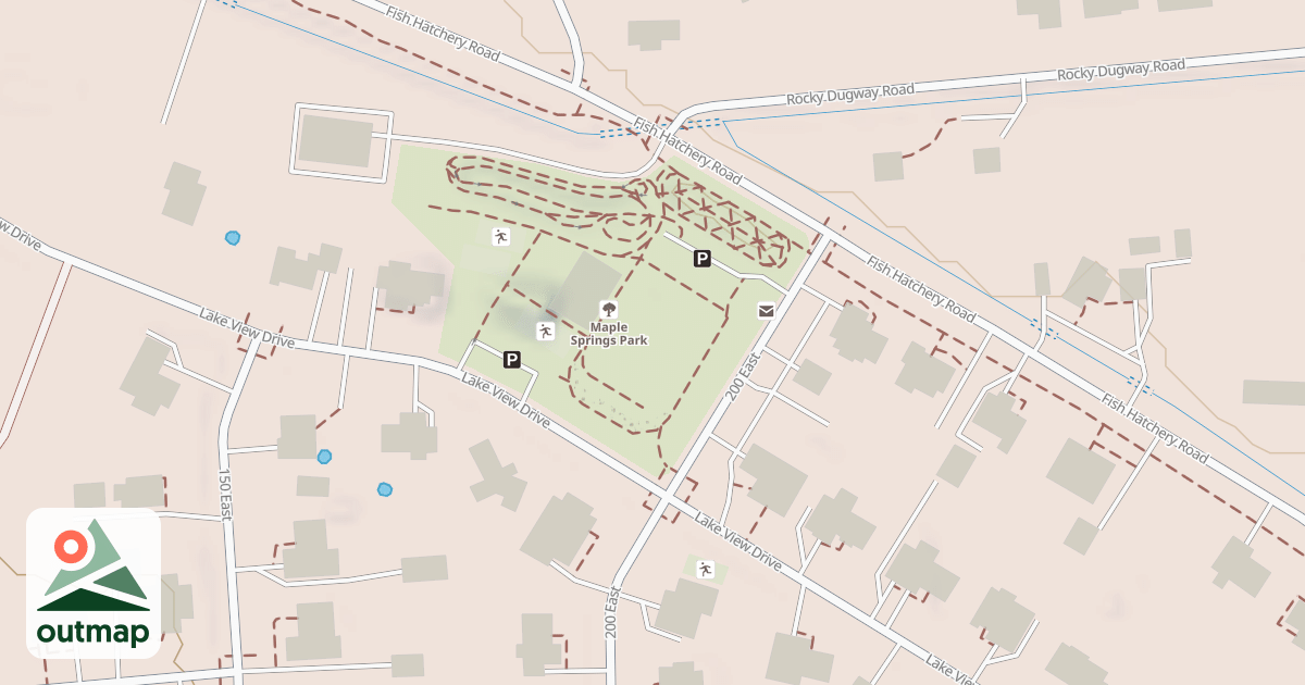 Map of Maple Springs Sled Hill