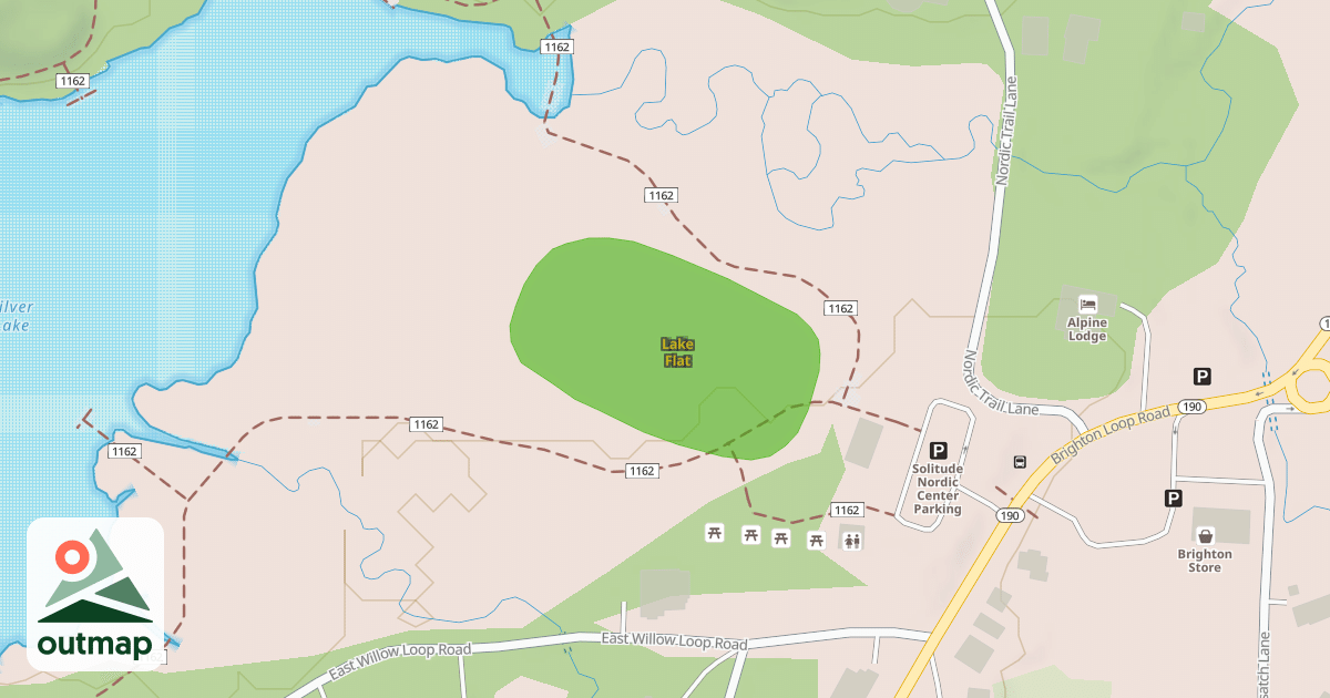 Map of Lake Flat
